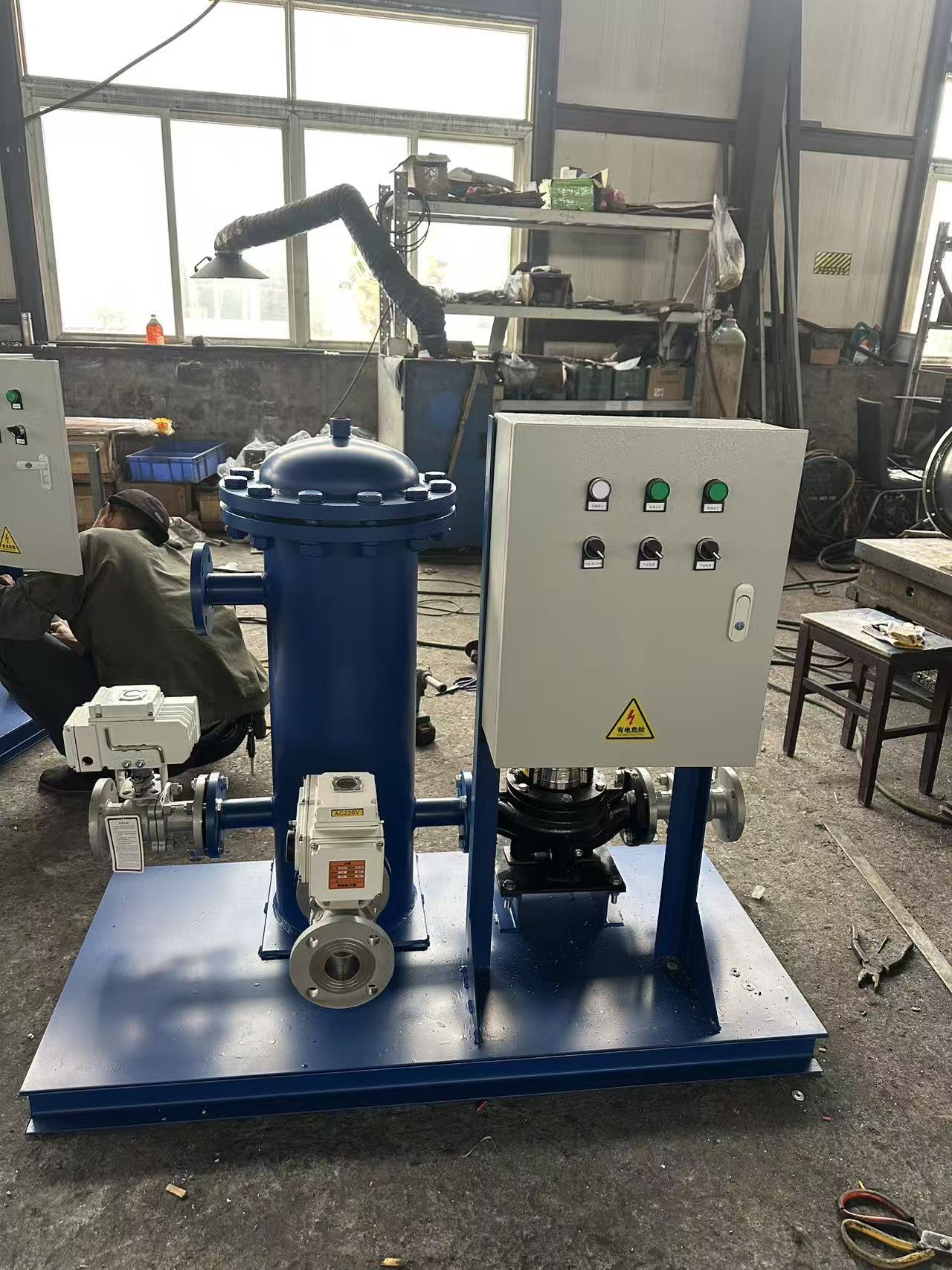 上海客户定制的冷凝器胶球自动在线清洗装置